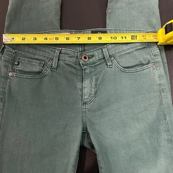 AG Adriano Goldschmied the Stevie ankle Women's Jeans in Teal Gene size 26 - Picture 6 of 9